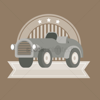 Vintage car banner
