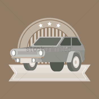 Vintage car label