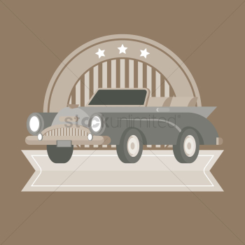 Vintage car label