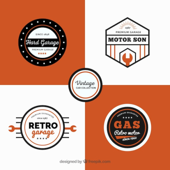 Vintage car logo collection Vintage car logo collection