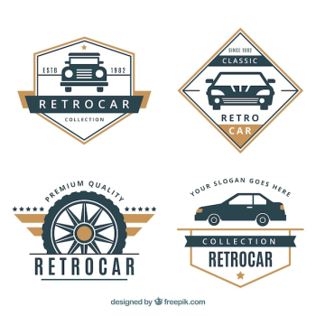 Vintage car logo collection Vintage car logo collection