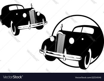 Vintage car vector image Vintage car vector image