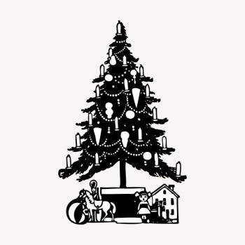 Vintage Christmas tree drawing, vintage | Free Vector - rawpixel Vintage Christmas tree drawing, vintage | Free Vector - rawpixel