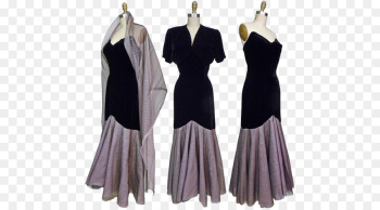 Vintage clothing Dress 1950s Evening gown - noble lace png ...