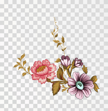 Vintage Floral Embroidery Design Vintage Floral Embroidery Design