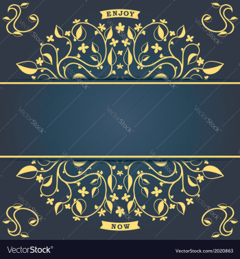 Vintage floral pattern vector image Vintage floral pattern vector image