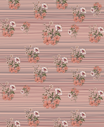 Vintage Floral Stripes Pattern Vintage Floral Stripes Pattern