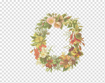 Vintage Flowers, floral wreath illustration transparent background PNG clipart