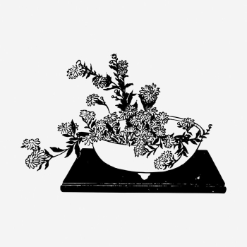 Vintage flowers, home decoration illustration. | Free Photo Illustration - rawpixel