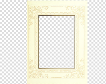 Vintage Flowers, rectangular white frame illustration transparent background PNG clipart