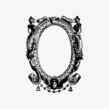 Vintage frame drawing, decorative illustration | Free Vector Illustration - rawpixel