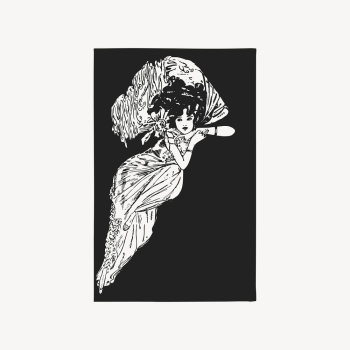 Vintage Gatsby woman, greyscale illustration | Free Vector - rawpixel Vintage Gatsby woman, greyscale illustration | Free Vector - rawpixel