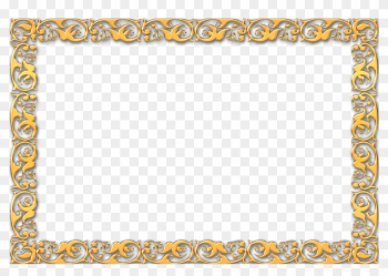 Vintage Gold Frame Border - Simple Golden Frame Png