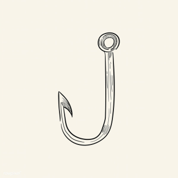 Vintage illustration of a fishing hook | Free stock vector - 324781 Vintage illustration of a fishing hook | Free stock vector - 324781
