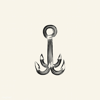 Vintage illustration of a fishing hook | Free stock vector - 324786 Vintage illustration of a fishing hook | Free stock vector - 324786