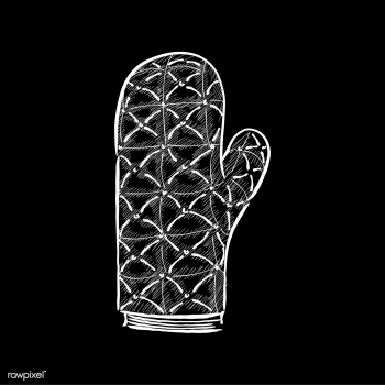 Vintage illustration of an oven mitten | Free stock vector - 324584 Vintage illustration of an oven mitten | Free stock vector - 324584