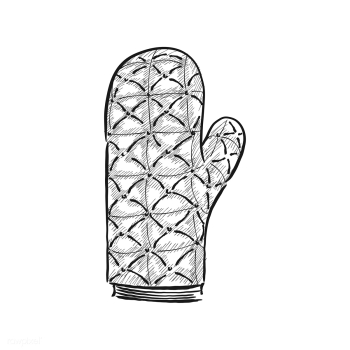 Vintage illustration of an oven mitten | Free stock vector - 324701 Vintage illustration of an oven mitten | Free stock vector - 324701