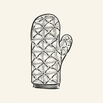 Vintage illustration of an oven mitten | Free stock vector - 324702 Vintage illustration of an oven mitten | Free stock vector - 324702