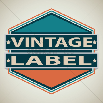 Vintage label Vintage label