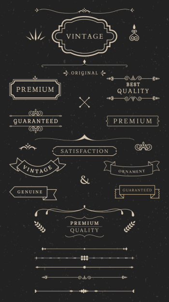 Vintage labels and banners Free Vector Vintage labels and banners Free Vector