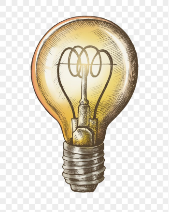 Vintage light bulb png illustration | Free PNG - rawpixel