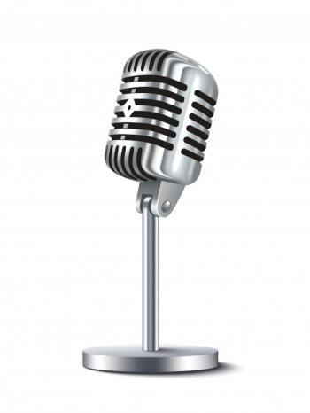 Vintage microphone isolated Vintage microphone isolated