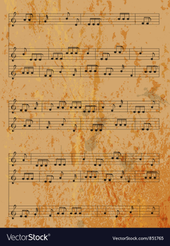 Vintage music background vector image Vintage music background vector image