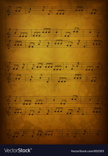 Vintage music background vector image Vintage music background vector image
