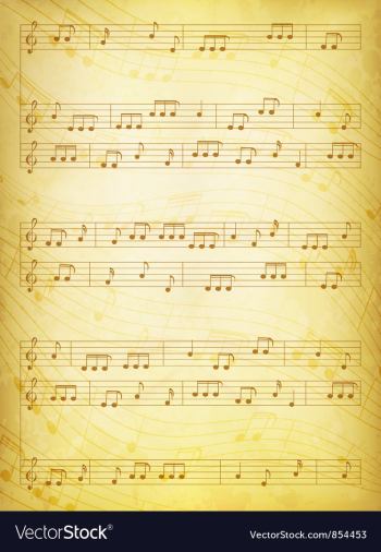 Vintage music background vector image Vintage music background vector image
