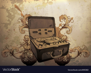 Vintage music poster vector image Vintage music poster vector image