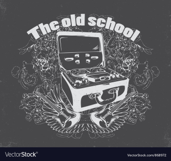Vintage music poster vector image Vintage music poster vector image