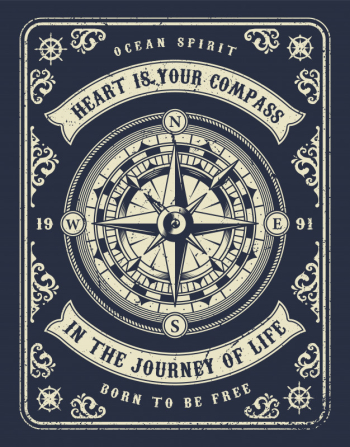 Vintage nautical illustration Free Vector Vintage nautical illustration Free Vector