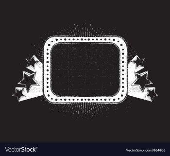 Vintage neon sign vector image Vintage neon sign vector image