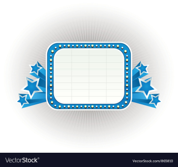 Vintage neon sign vector image Vintage neon sign vector image