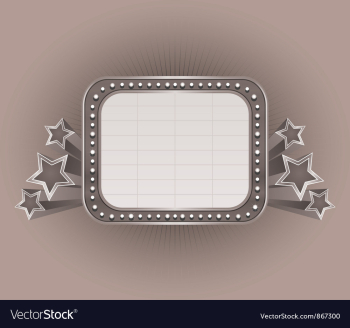 Vintage neon sign vector image Vintage neon sign vector image