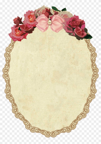 Vintage Oval Frame With Flowers Transparent - Frame Flower Vintage Png Vintage Oval Frame With Flowers Transparent - Frame Flower Vintage Png