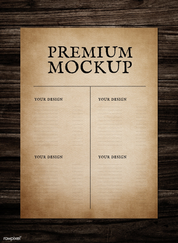 Vintage paper mockup illustration | Free stock psd mockup - 578668 Vintage paper mockup illustration | Free stock psd mockup - 578668