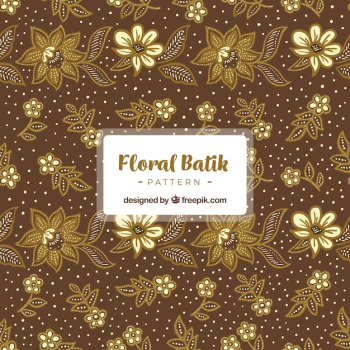 Vintage pattern of batik flowers Vintage pattern of batik flowers