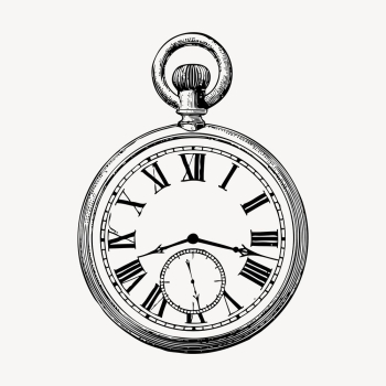 Vintage pocket watch illustration vector. | Free Vector Illustration - rawpixel Vintage pocket watch illustration vector. | Free Vector Illustration - rawpixel