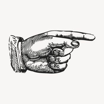 Vintage pointing hand illustration vector. | Free Vector Illustration - rawpixel Vintage pointing hand illustration vector. | Free Vector Illustration - rawpixel