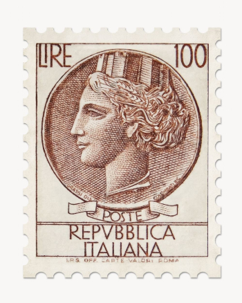 Vintage postage stamp from Italy | Free Photo - rawpixel