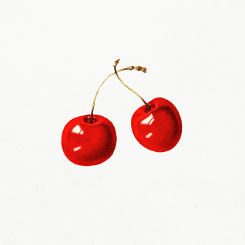 Vintage red cherries illustration. Digitally enhanced illustration fro.. | Free public domain illustration - 2289525
