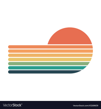 vintage retro sunset stripes vintage retro sunset stripes