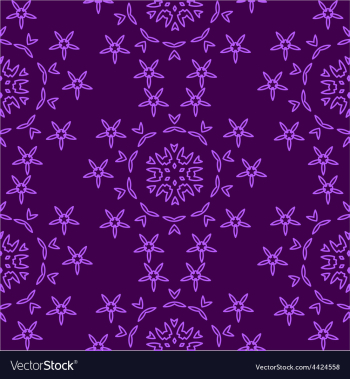 Vintage seamless floral pattern vector image Vintage seamless floral pattern vector image