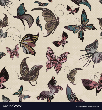 Vintage seamless pattern vector image