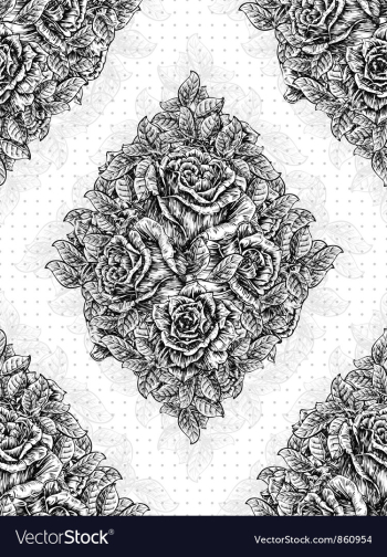 Vintage seamless pattern vector image