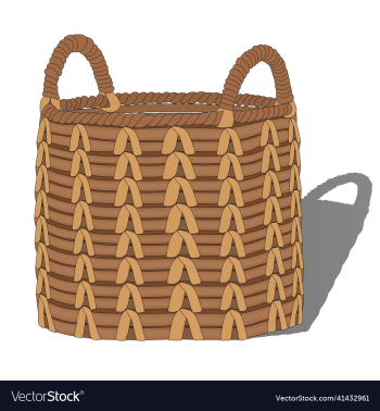 vintage soft wicker basket with handles vintage soft wicker basket with handles