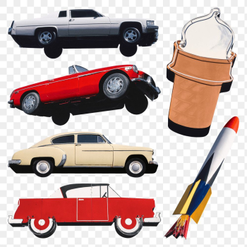 Vintage sticker png for advertisement set,… | Free stock illustration | High Resolution graphic