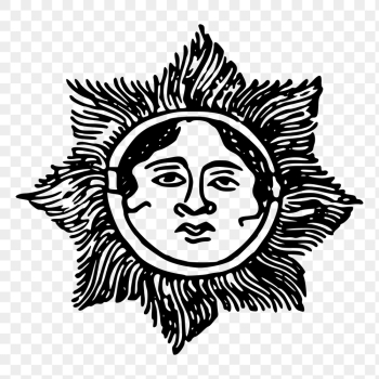 Vintage sun png clipart celestial | Free PNG Illustration - rawpixel