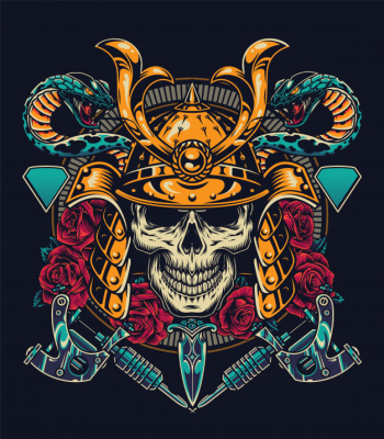 Vintage tattoo colorful concept Free Vector Vintage tattoo colorful concept Free Vector